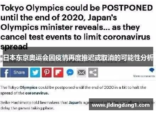 日本东京奥运会因疫情再度推迟或取消的可能性分析